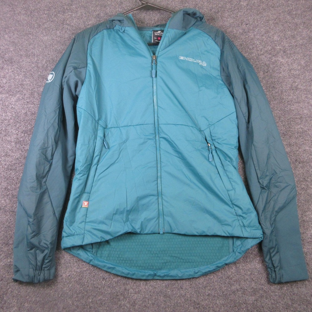 Endura Jacket Womens Small Blue MT500 Freezing Point Hooded Cycling Insulated - Picture 1 of 13